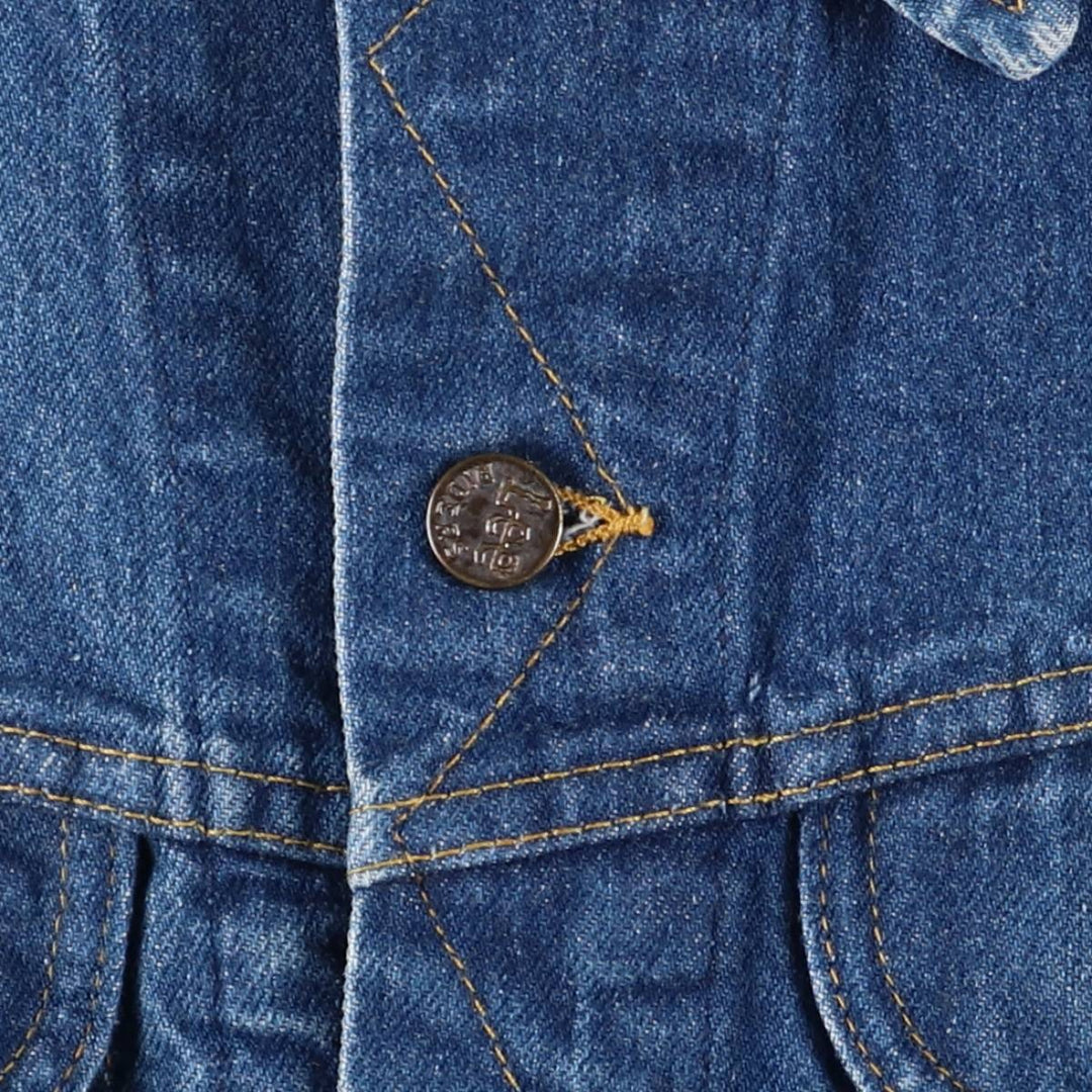 Vintage 1980'S Lee denim jacket, made in Canada, size L, men's cotton blue type Vintage Second Hand