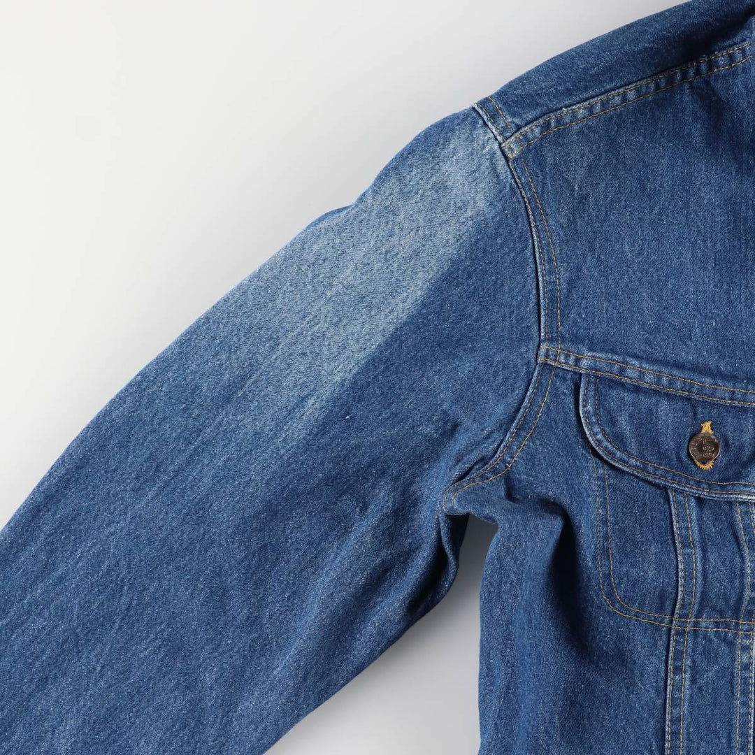 Vintage 1980'S Lee denim jacket, made in Canada, size L, men's cotton blue type Vintage Second Hand