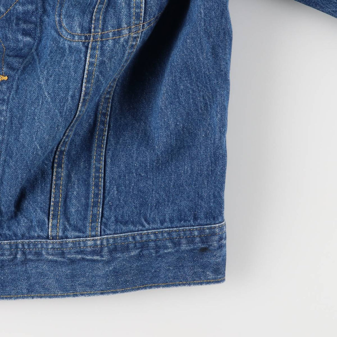 Vintage 1980'S Lee denim jacket, made in Canada, size L, men's cotton blue type Vintage Second Hand