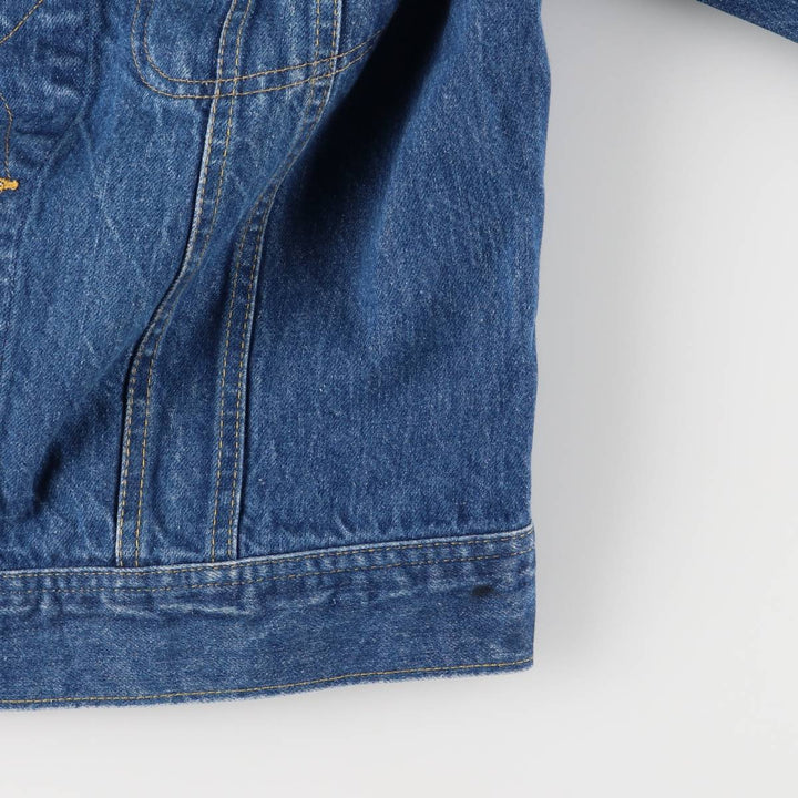 Vintage 1980'S Lee denim jacket, made in Canada, size L, men's cotton blue type Vintage Second Hand