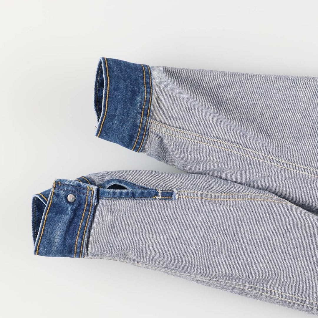 Vintage 1980'S Lee denim jacket, made in Canada, size L, men's cotton blue type Vintage Second Hand