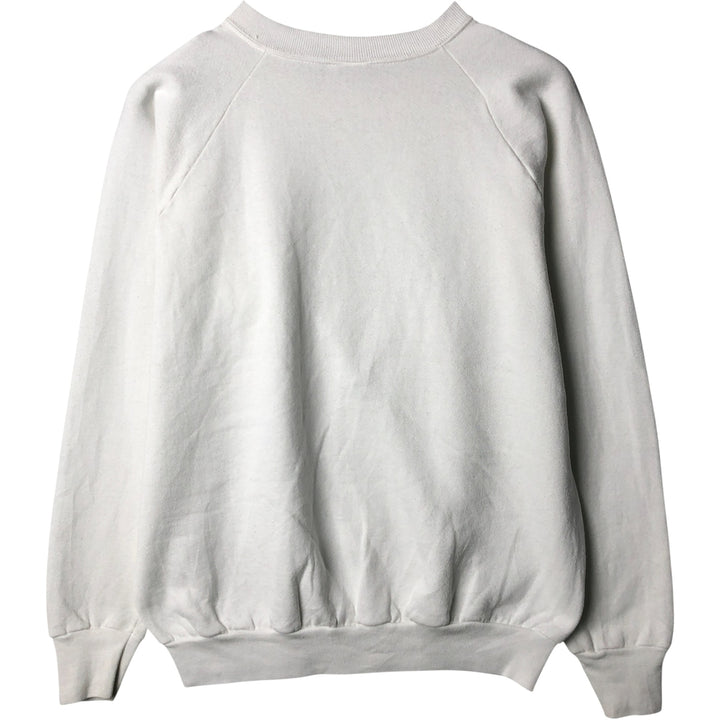 90'S Fruit of the Loom bird and animal print sweatshirt, made in the USA, men's size L, vintage cotton white type Vintage Second Hand
