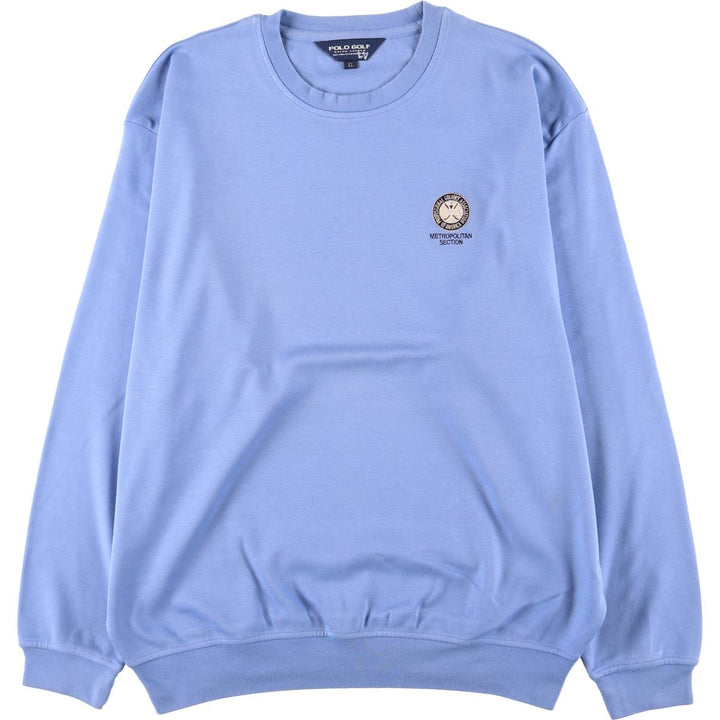 Ralph Lauren POLO GOLF sweatshirt, men's size XL Pima Cotton Purple type blue-purple Vintage Second Hand
