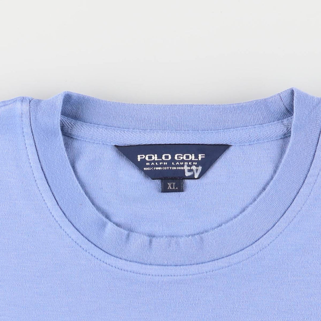 Ralph Lauren POLO GOLF sweatshirt, men's size XL Pima Cotton Purple type blue-purple Vintage Second Hand