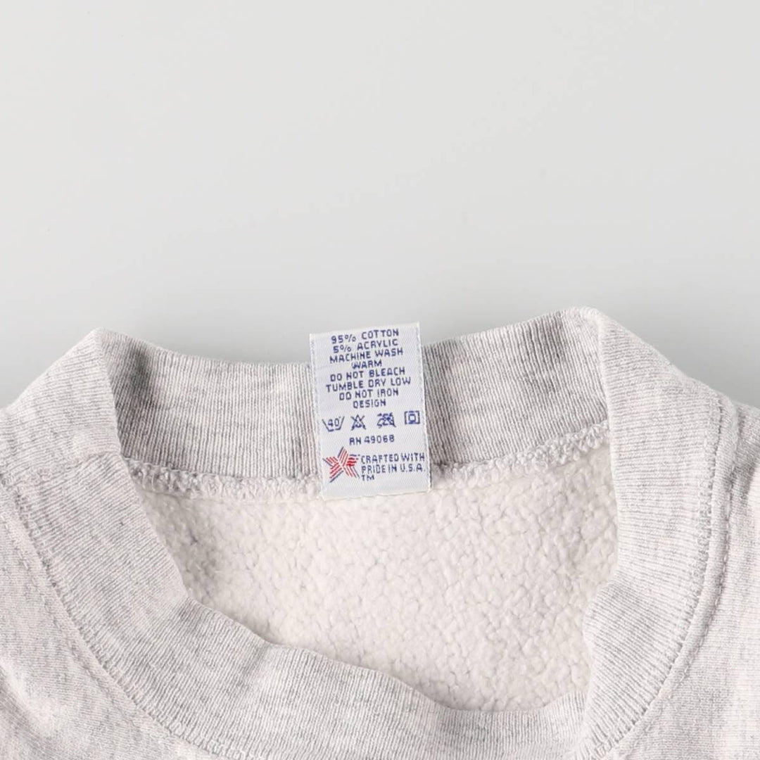 Vintage 80s-90'S SOFFE SUPER SWEATS college sweatshirt, made in the USA, size L, men's cotton gray type Vintage Second Hand