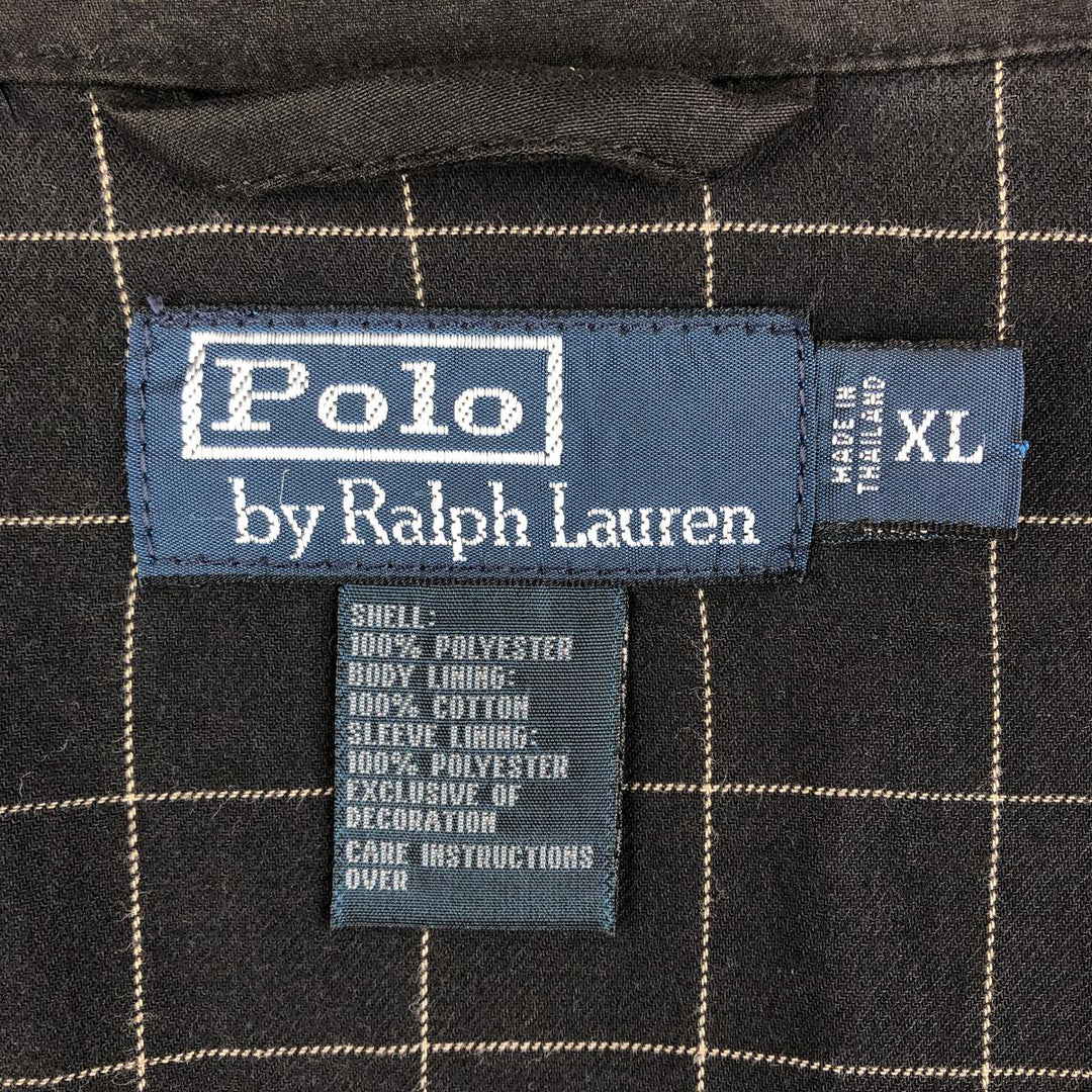Ralph Lauren POLO by Ralph Lauren Swing Top Sports Jacket Men's XL polyester black type Vintage Second Hand