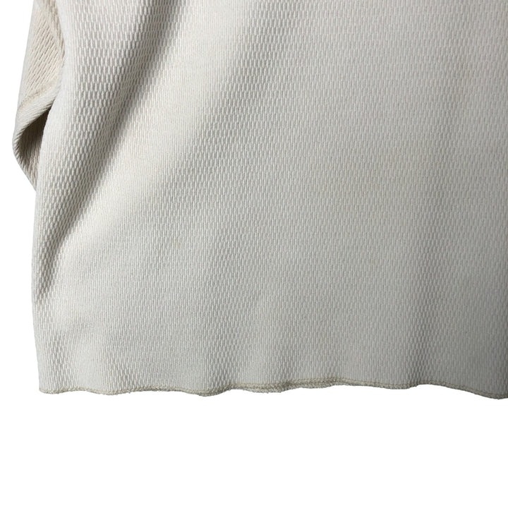 Oversized 90'S Carhartt Thermal Long T-shirt, Honeycomb, Made in USA, Men's XXXXL, Vintage cotton white type Vintage Second Hand