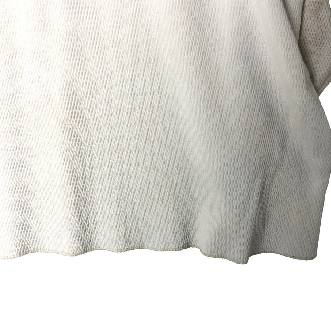 Oversized 90'S Carhartt Thermal Long T-shirt, Honeycomb, Made in USA, Men's XXXXL, Vintage cotton white type Vintage Second Hand