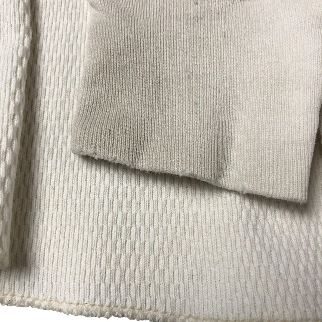 Oversized 90'S Carhartt Thermal Long T-shirt, Honeycomb, Made in USA, Men's XXXXL, Vintage cotton white type Vintage Second Hand