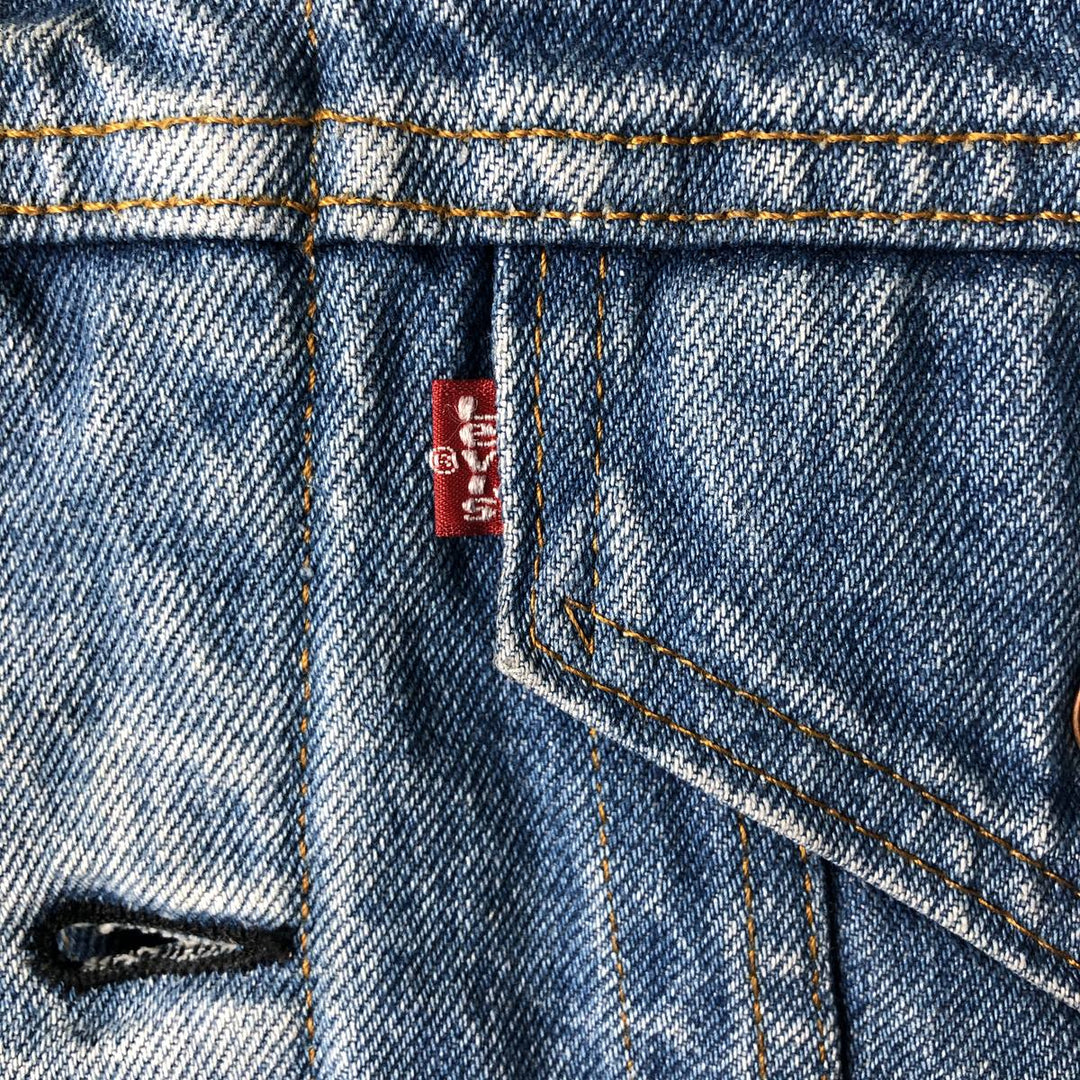 Vintage 1980'S Levi's 70609-0214 denim jacket, made in the USA, size L. unclear blue type Vintage Second Hand