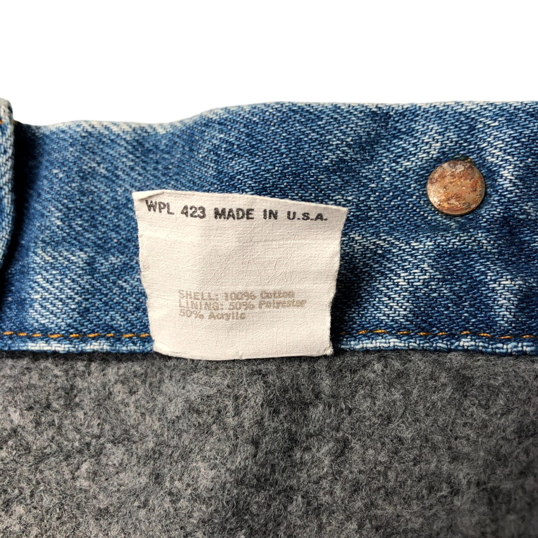 Vintage 1980'S Levi's 70609-0214 denim jacket, made in the USA, size L. unclear blue type Vintage Second Hand