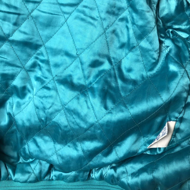 90'S Starter NBA Charlotte Hornets Denim Varsity Jacket, Men's Size Small cotton blue type Vintage Second Hand