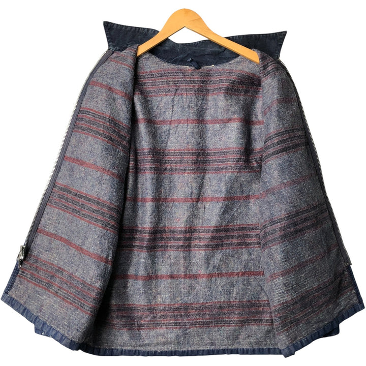 Vintage Bat-dyed Denim Coveralls, Men's Size L unclear blue type Vintage Second Hand