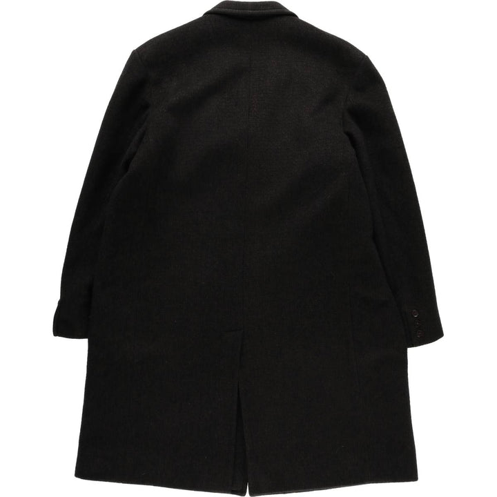 Wool Chesterfield Coat, Men's Size XL unclear black type Vintage Second Hand