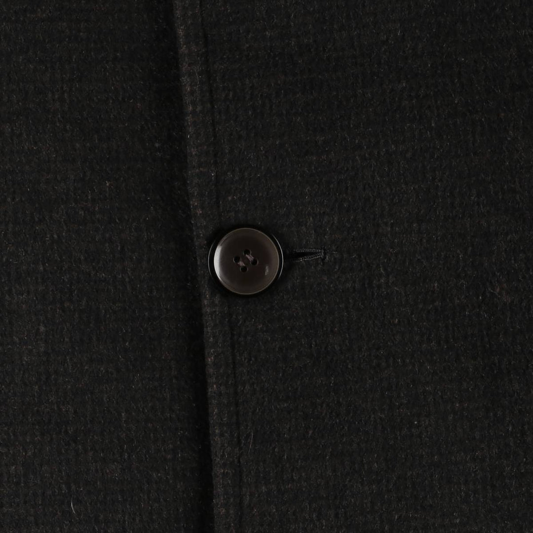 Wool Chesterfield Coat, Men's Size XL unclear black type Vintage Second Hand