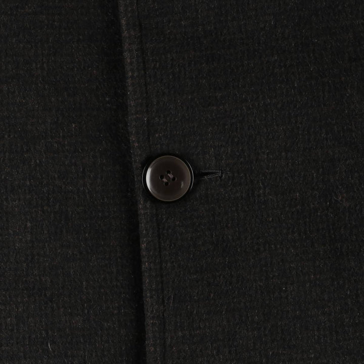 Wool Chesterfield Coat, Men's Size XL unclear black type Vintage Second Hand