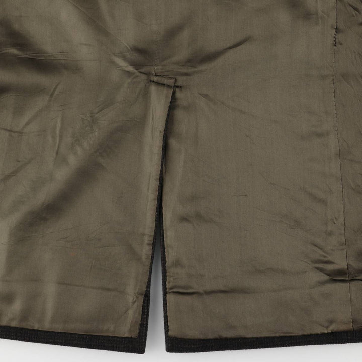 Wool Chesterfield Coat, Men's Size XL unclear black type Vintage Second Hand