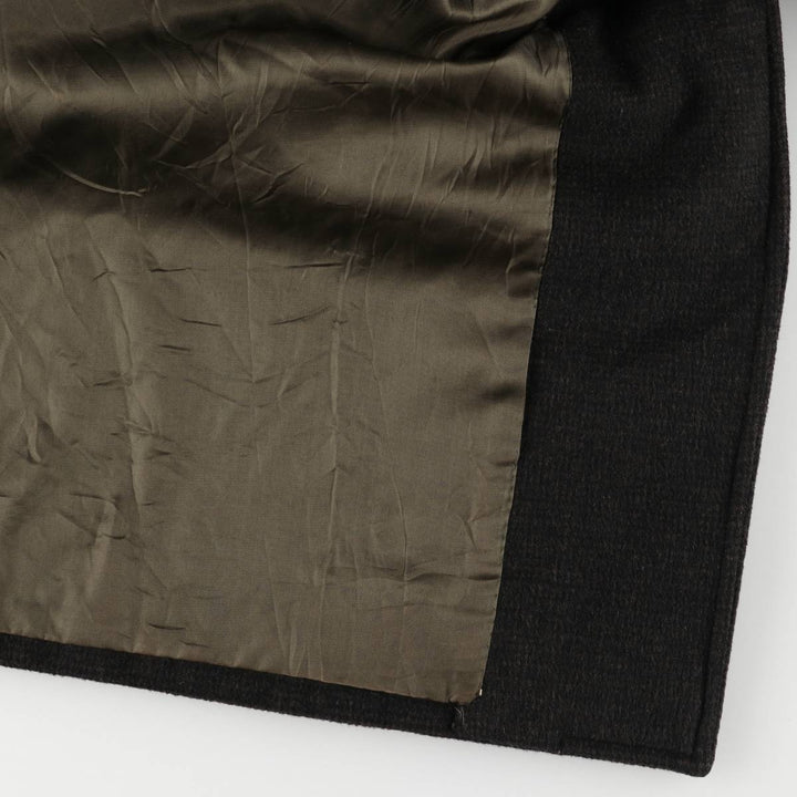 Wool Chesterfield Coat, Men's Size XL unclear black type Vintage Second Hand