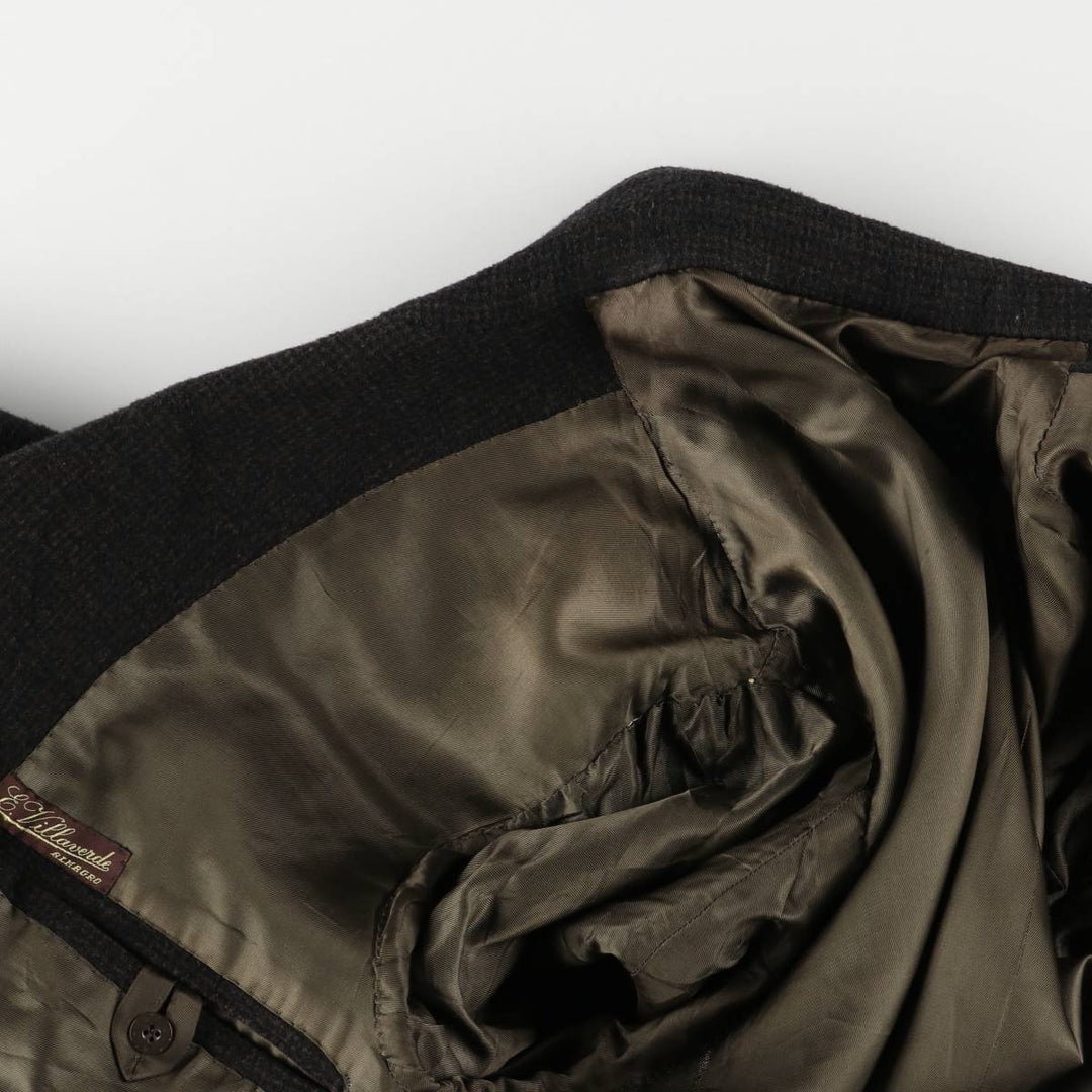 Wool Chesterfield Coat, Men's Size XL unclear black type Vintage Second Hand