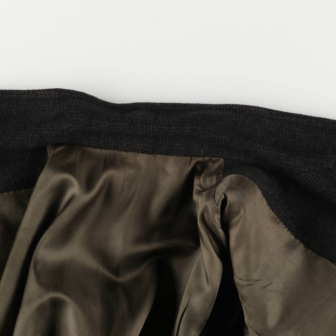 Wool Chesterfield Coat, Men's Size XL unclear black type Vintage Second Hand