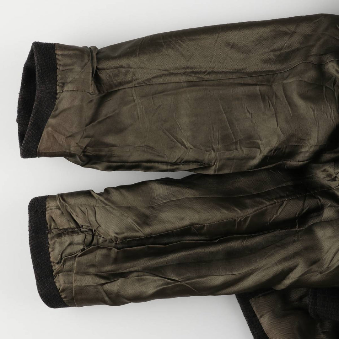 Wool Chesterfield Coat, Men's Size XL unclear black type Vintage Second Hand