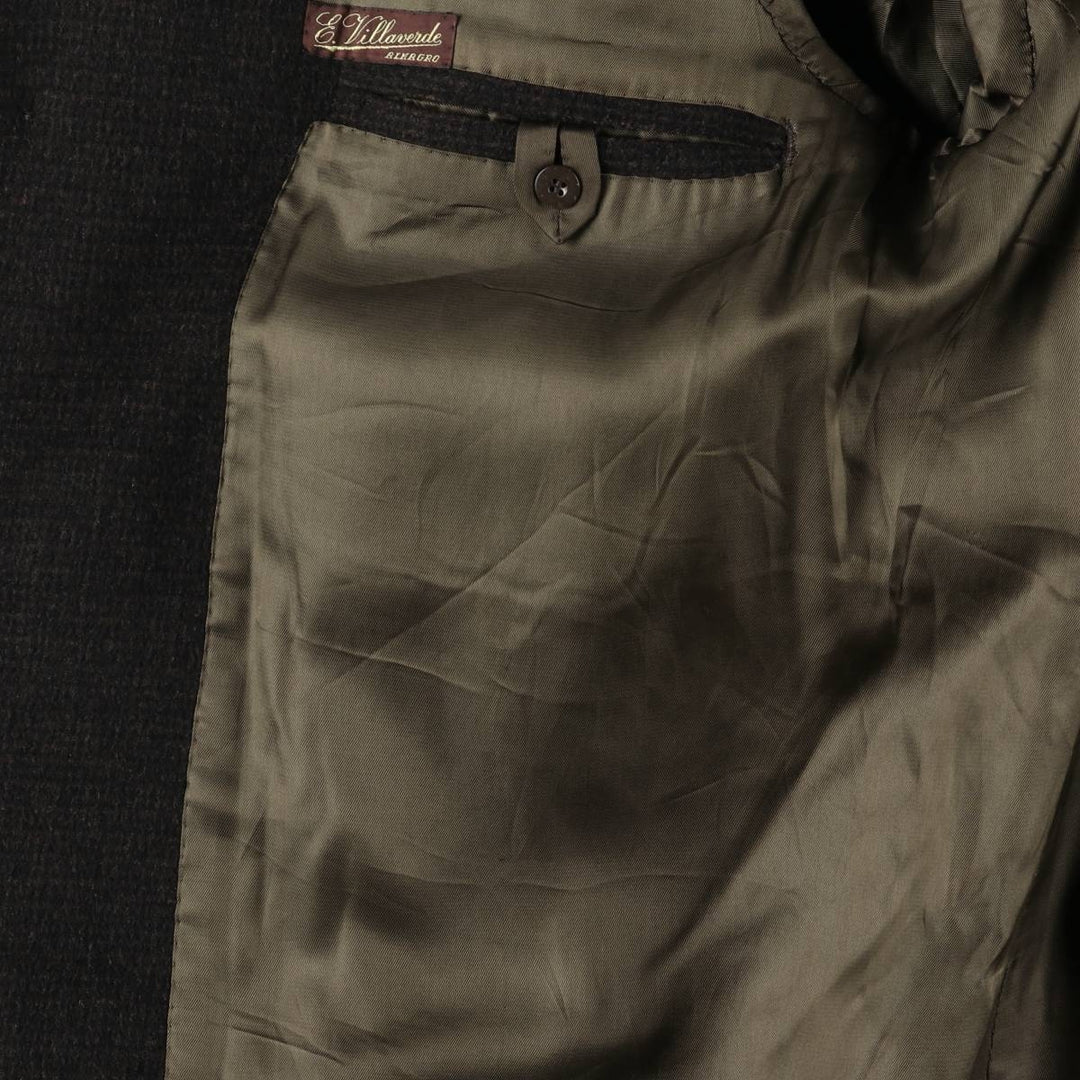 Wool Chesterfield Coat, Men's Size XL unclear black type Vintage Second Hand