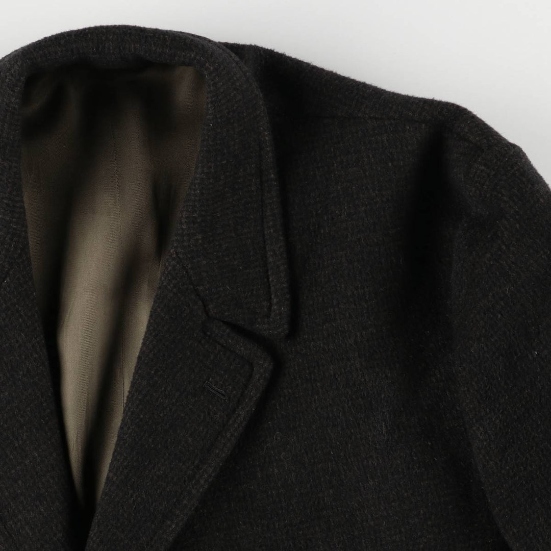 Wool Chesterfield Coat, Men's Size XL unclear black type Vintage Second Hand