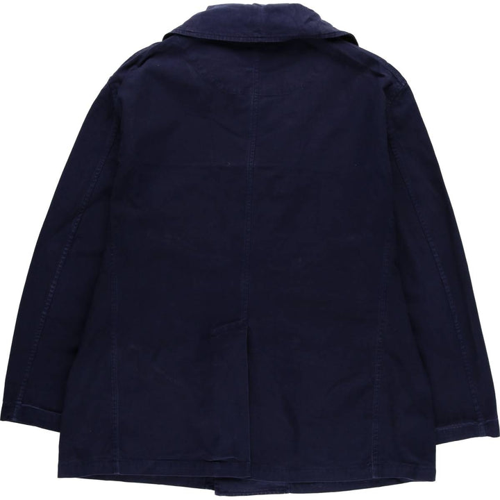 Ralph Lauren POLO by Ralph Lauren cotton peacoat, men's size XXL cotton navy blue type Vintage Second Hand