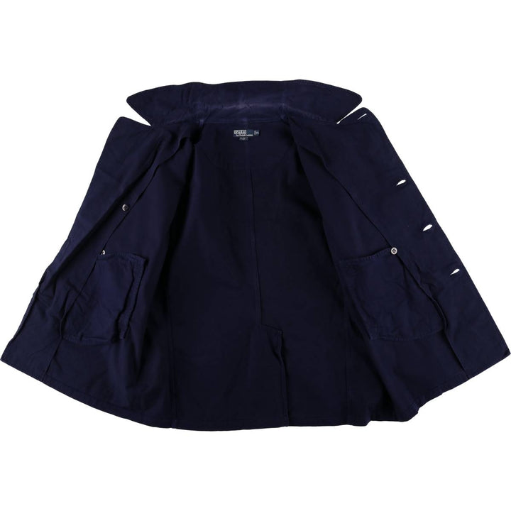 Ralph Lauren POLO by Ralph Lauren cotton peacoat, men's size XXL cotton navy blue type Vintage Second Hand