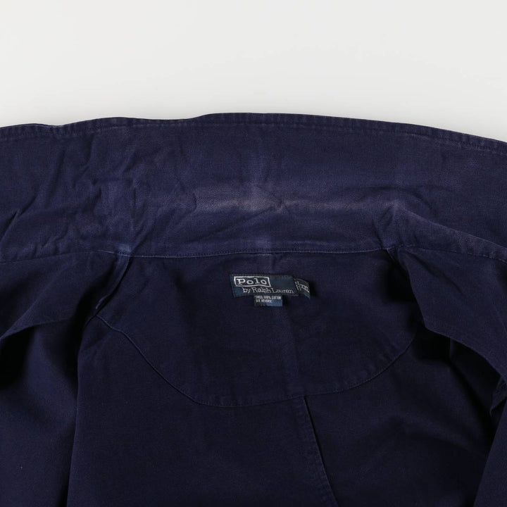 Ralph Lauren POLO by Ralph Lauren cotton peacoat, men's size XXL cotton navy blue type Vintage Second Hand