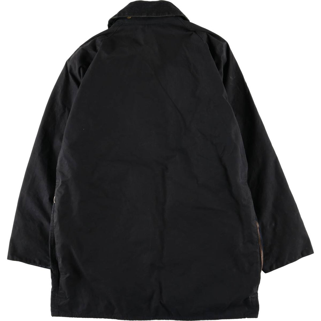Vintage Barbour Beaufort 3rd Warrant Badged Oiled Hunting Jacket, Made in the UK, C38, Men's Size M cotton black type Vintage Second Hand