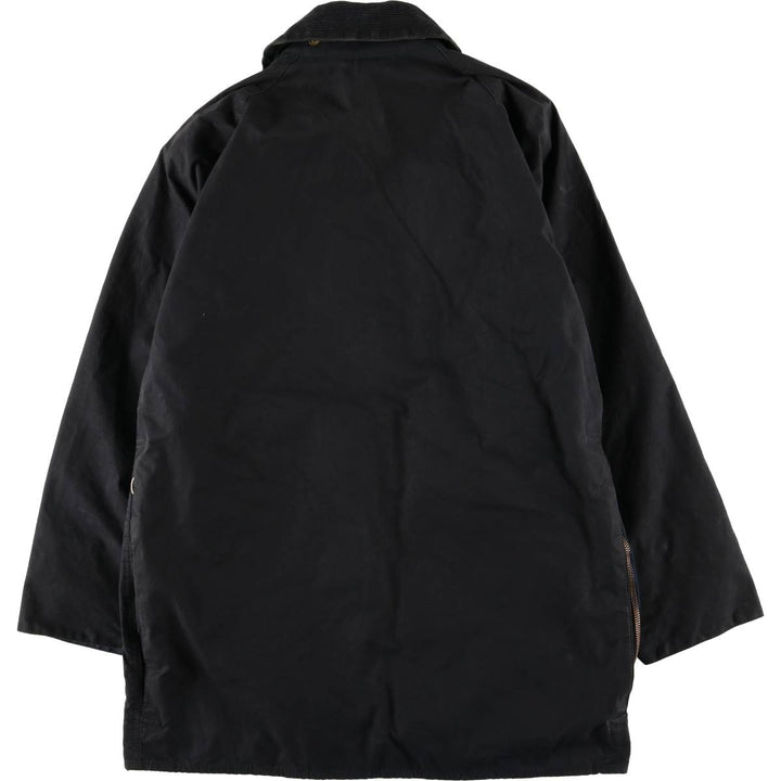 Vintage Barbour Beaufort 3rd Warrant Badged Oiled Hunting Jacket, Made in the UK, C38, Men's Size M cotton black type Vintage Second Hand
