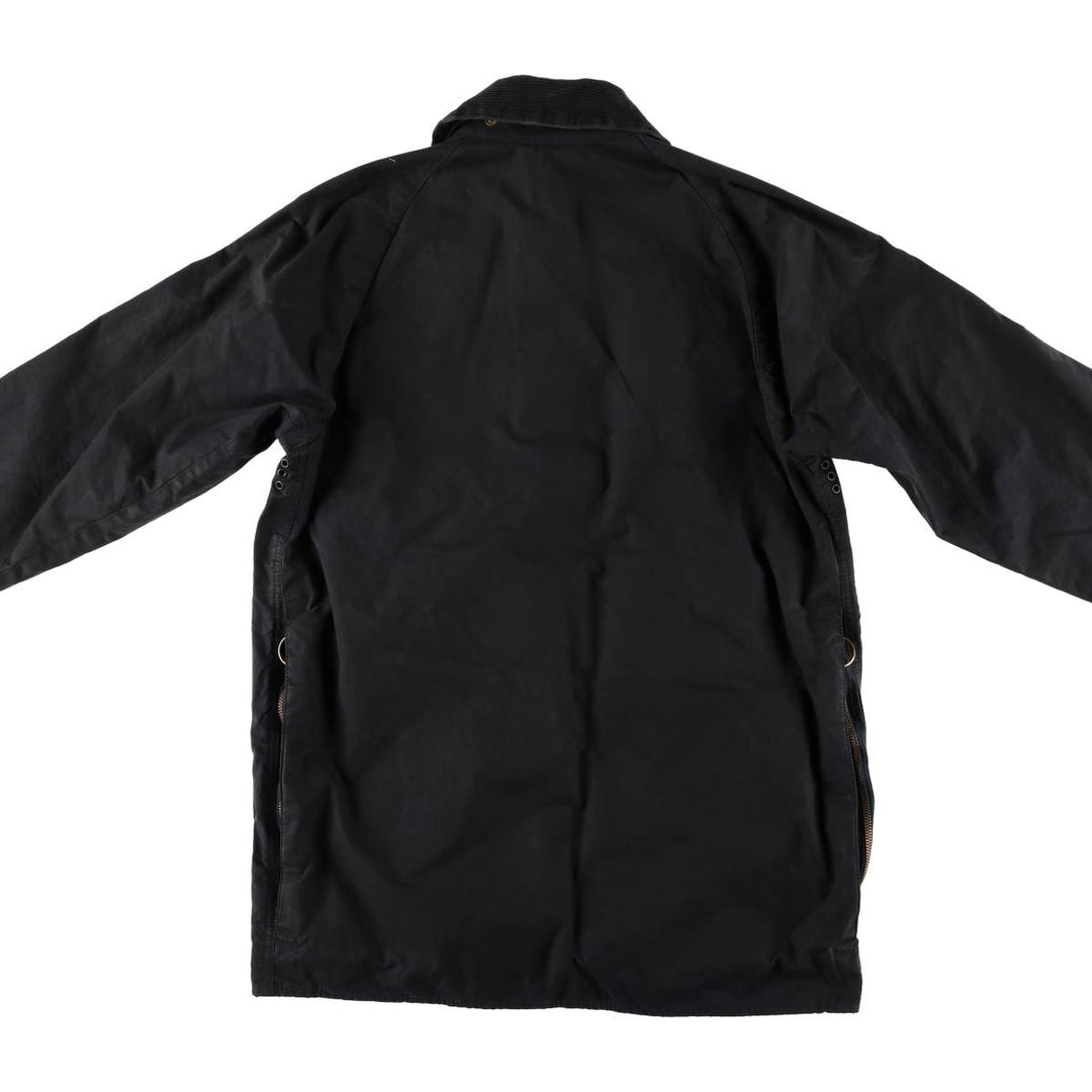 Vintage Barbour Beaufort 3rd Warrant Badged Oiled Hunting Jacket, Made in the UK, C38, Men's Size M cotton black type Vintage Second Hand
