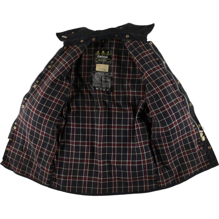 Vintage Barbour Beaufort 3rd Warrant Badged Oiled Hunting Jacket, Made in the UK, C38, Men's Size M cotton black type Vintage Second Hand