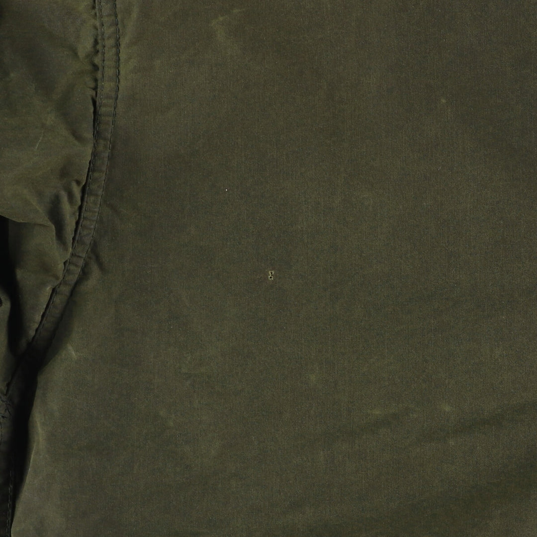 2000'S Barbour BORDER Waxed Cotton Oiled Jacket with Old 3 Warrant Badge, Made in the UK, C40, Men's Size M cotton Khaki type Vintage Second Hand