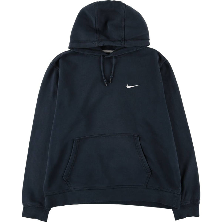 Nike Sweat Pullover Hoodie Men's XL Size cotton navy blue type Vintage Second Hand