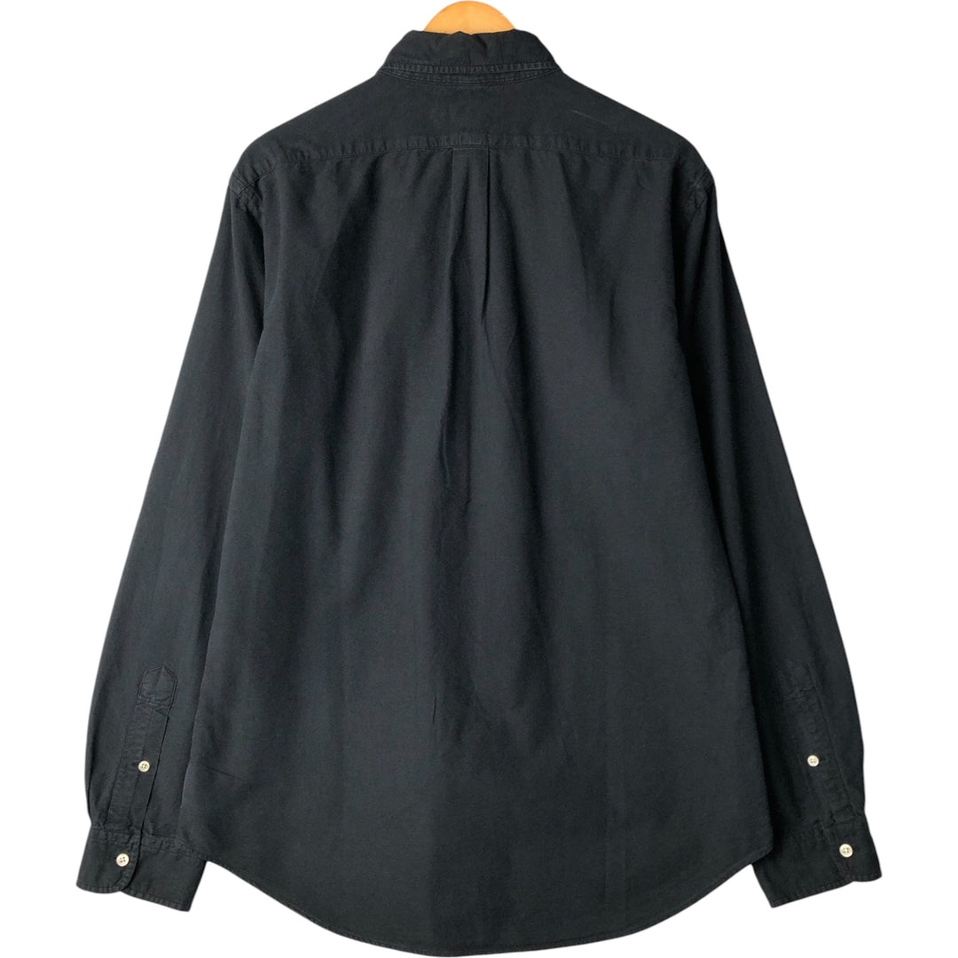 Ralph Lauren Slim Fit Long Sleeve Button-Down Shirt, Men's Size L cotton black type Vintage Second Hand