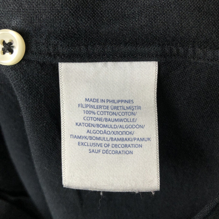 Ralph Lauren Slim Fit Long Sleeve Button-Down Shirt, Men's Size L cotton black type Vintage Second Hand