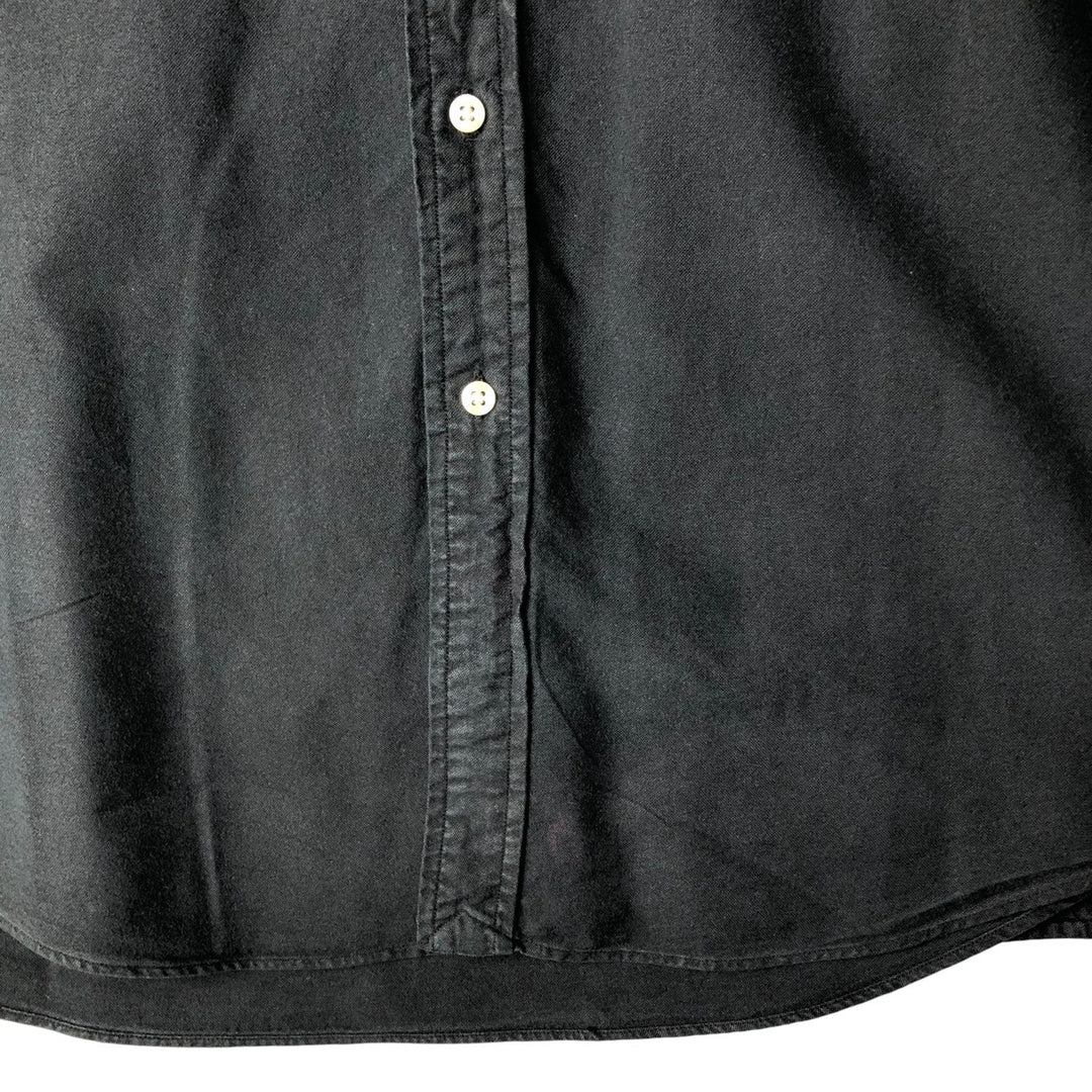Ralph Lauren Slim Fit Long Sleeve Button-Down Shirt, Men's Size L cotton black type Vintage Second Hand