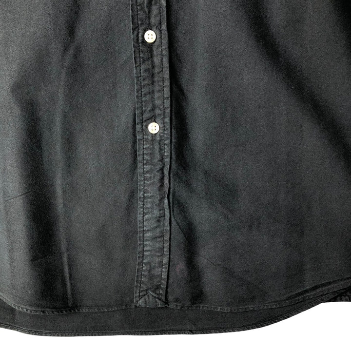 Ralph Lauren Slim Fit Long Sleeve Button-Down Shirt, Men's Size L cotton black type Vintage Second Hand