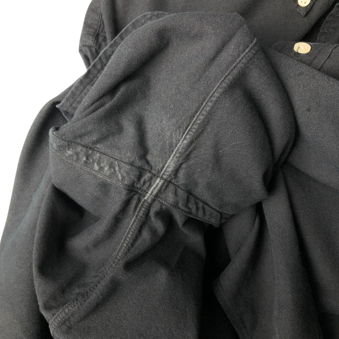 Ralph Lauren Slim Fit Long Sleeve Button-Down Shirt, Men's Size L cotton black type Vintage Second Hand