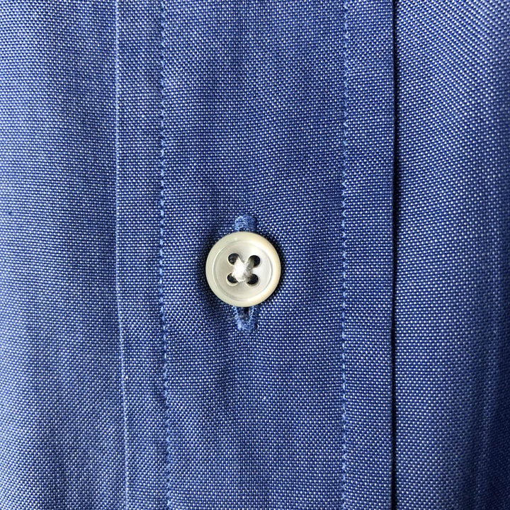 Ralph Lauren YARMOUTH short-sleeved button-down shirt, men's size XL cotton blue type Vintage Second Hand