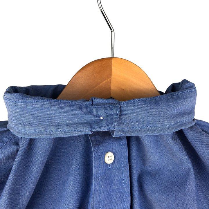 Ralph Lauren YARMOUTH short-sleeved button-down shirt, men's size XL cotton blue type Vintage Second Hand
