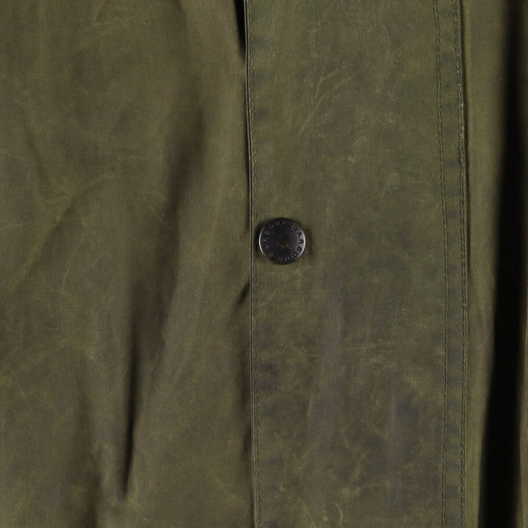 80s-90'S Barbour GAMEFAIR 3-Warrant Waxed Cotton Oiled Jacket, Made in England, C46, Men's XL cotton Khaki type Vintage Second Hand