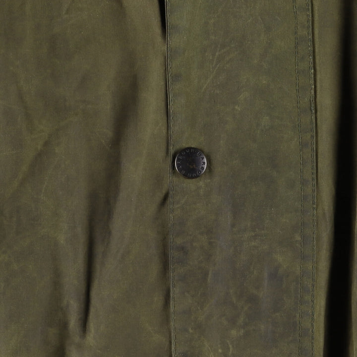 80s-90'S Barbour GAMEFAIR 3-Warrant Waxed Cotton Oiled Jacket, Made in England, C46, Men's XL cotton Khaki type Vintage Second Hand