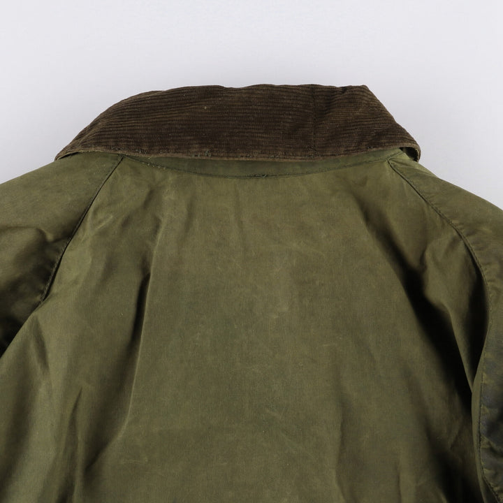 80s-90'S Barbour GAMEFAIR 3-Warrant Waxed Cotton Oiled Jacket, Made in England, C46, Men's XL cotton Khaki type Vintage Second Hand