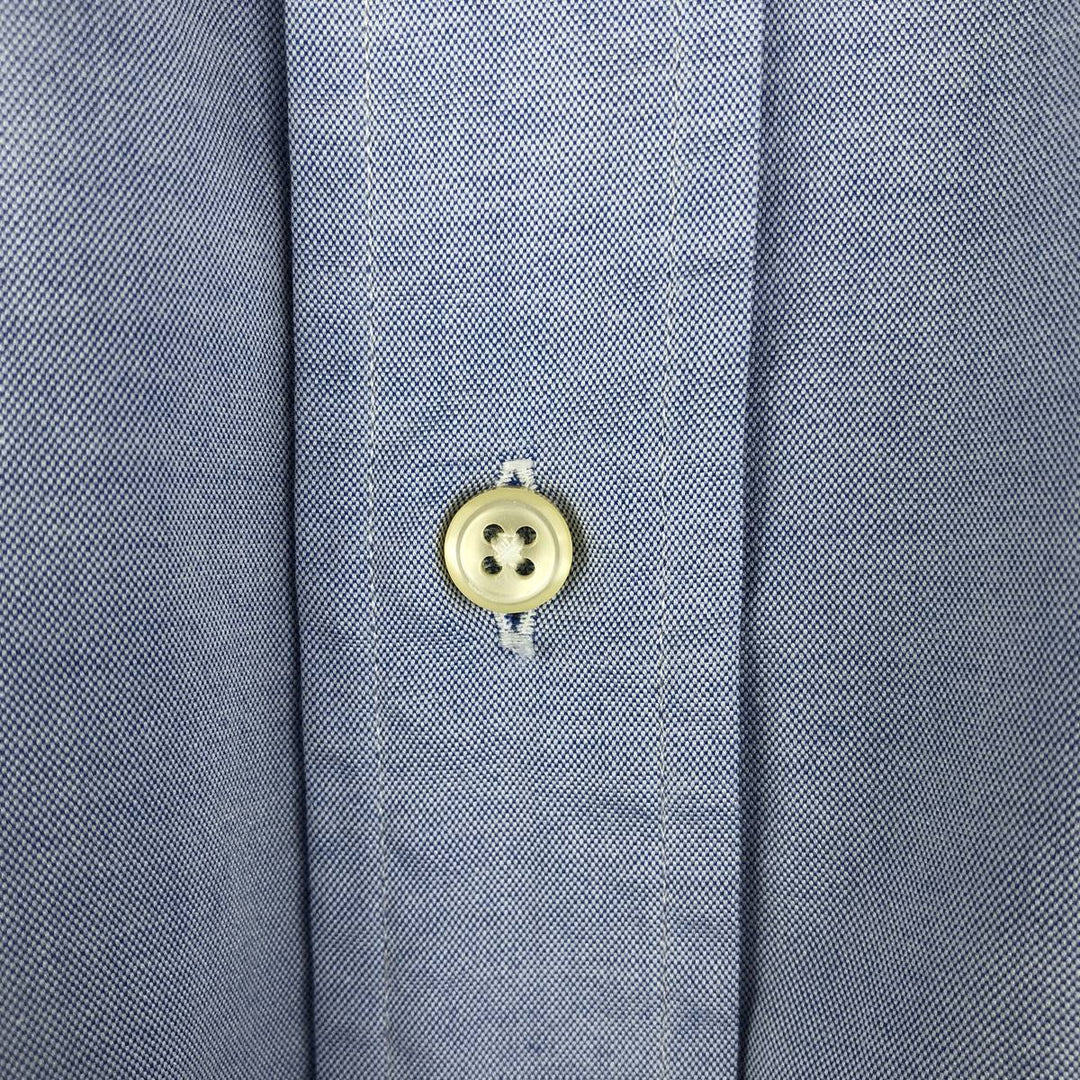 Ralph Lauren YARMOUTH long sleeve button down shirt, men's XL size cotton Blue type light blue Vintage Second Hand