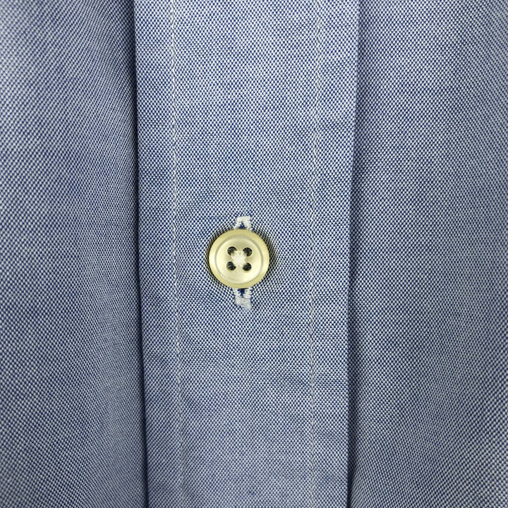 Ralph Lauren YARMOUTH long sleeve button down shirt, men's XL size cotton Blue type light blue Vintage Second Hand