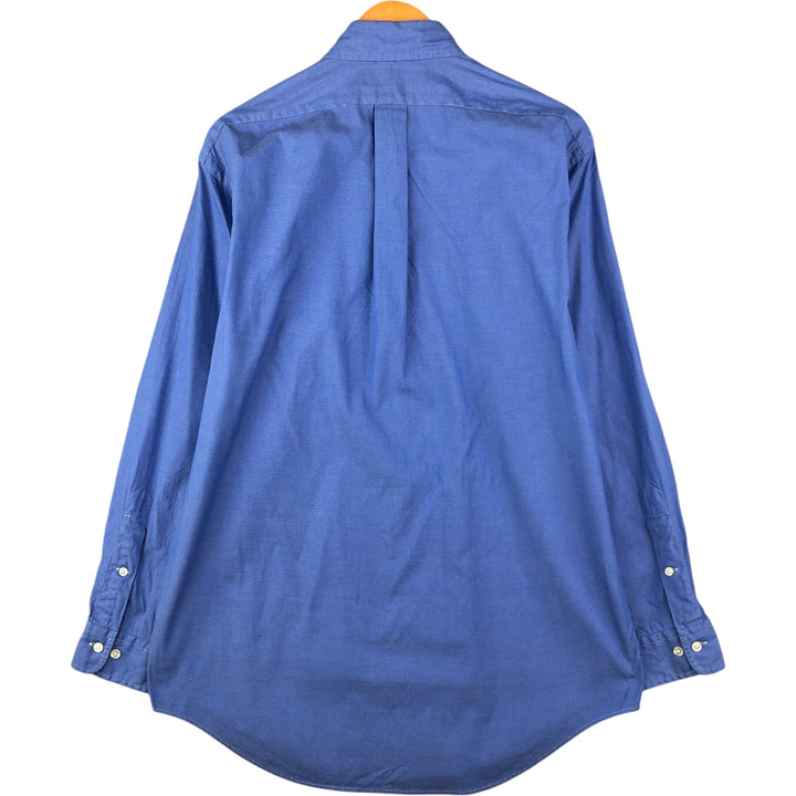 Ralph Lauren YARMOUTH long sleeve button down shirt, men's size M cotton blue type Vintage Second Hand