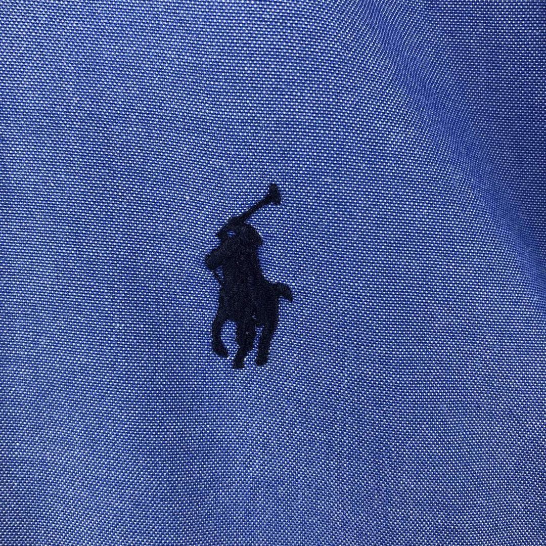 Ralph Lauren YARMOUTH long sleeve button down shirt, men's size M cotton blue type Vintage Second Hand